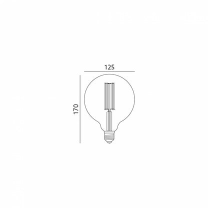 E27 LED Lampe 7W Filament F-G125 Birne Glühbirne Edison Vintage Retro warmweiß