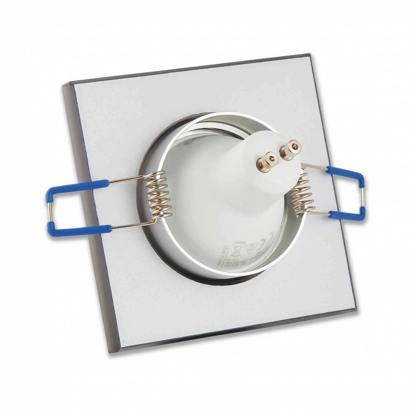 LED Einbaustrahler 1-9W GU10 flach eckig Einbauspot 75mm Deckenspot Strahler