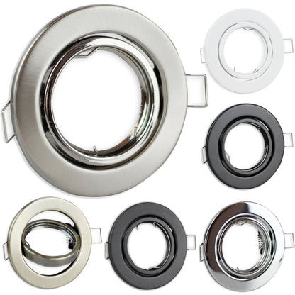 Einbaurahmen schwenkbar rund Rahmen Einbauleuchte 65mm Spot GU10 MR16 LED