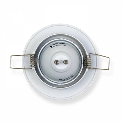 Einbaurahmen rund GU10 MR16 schwenkbar 75-80mm Gehäuse Einbaustrahler Spot LED