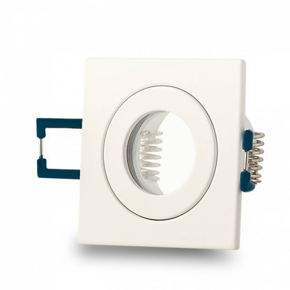 Einbaurahmen GU11 MR11 IP44 eckig flach Badezimmer Rahmen 40mm Einbauleuchte