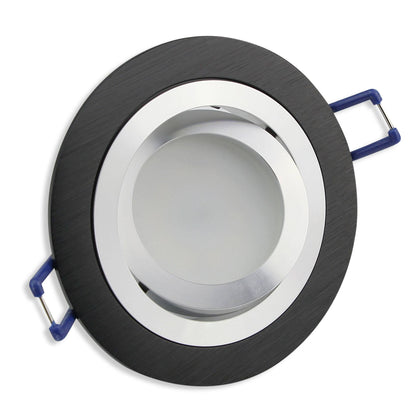 Einbaurahmen GU10 MR16 schwenkbar silber schwarz Rahmen Einbauleuchte Spot LED