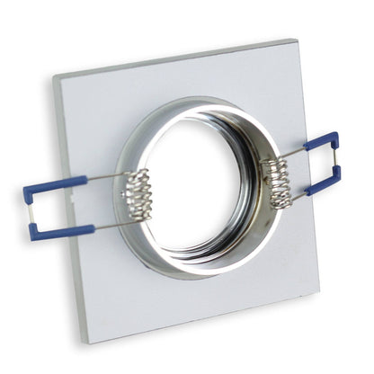 Einbaurahmen GU10 MR16 Glas Rahmen Einbaustrahler 75mm Einbau-Spot LED Halogen