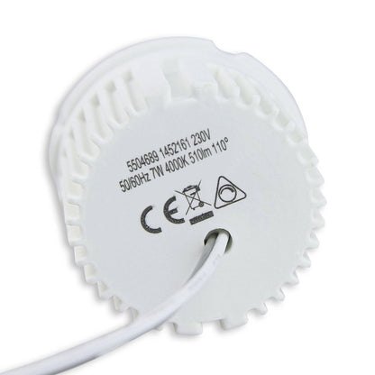 LED Einbaustrahler 230V 5-7W rund eckig Spot Glas 75mm Bohrloch Einbauleuchte