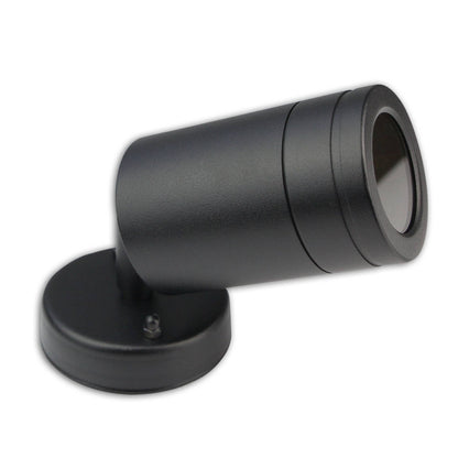 Wandleuchte Außen-Leuchte schwarz silber Außenlampe IP44 Aluminium GU10