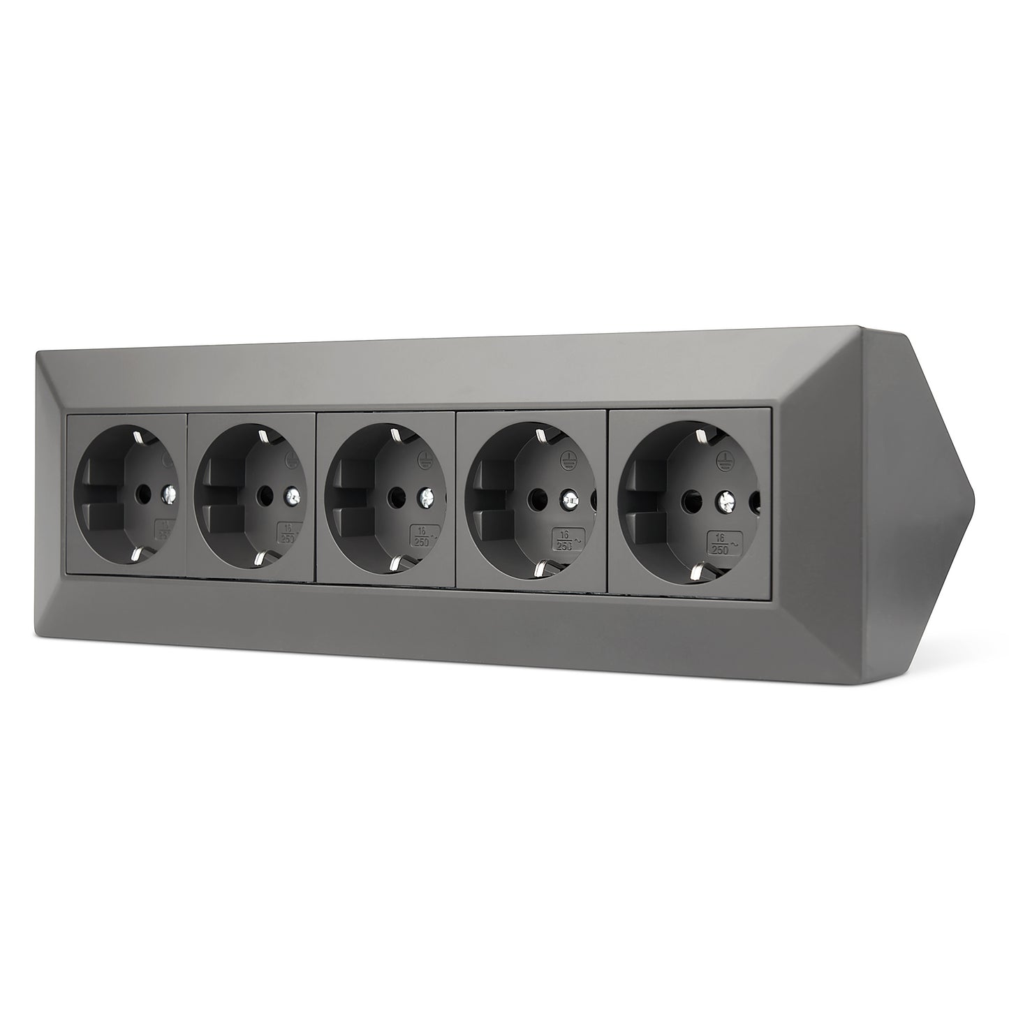 Möbel-Steckdose 5-fach Mehrfachsteckdose Steckdosenleiste Küche Büro Tisch