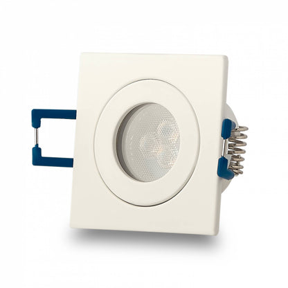 Einbaurahmen GU11 MR11 IP44 eckig flach Badezimmer Rahmen 40mm Einbauleuchte
