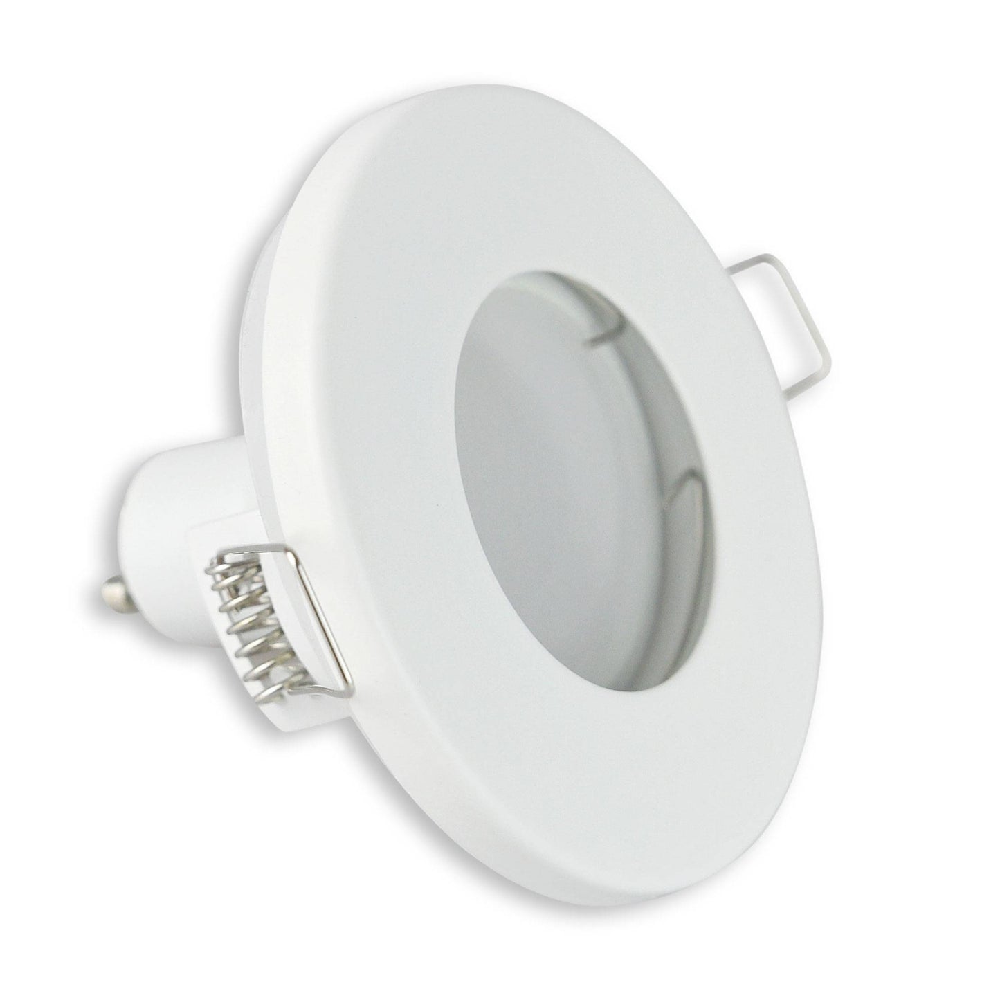 Einbaurahmen GU10 MR16 IP44 Bad Badezimmer flach rund 55mm Rahmen Einbaustrahler