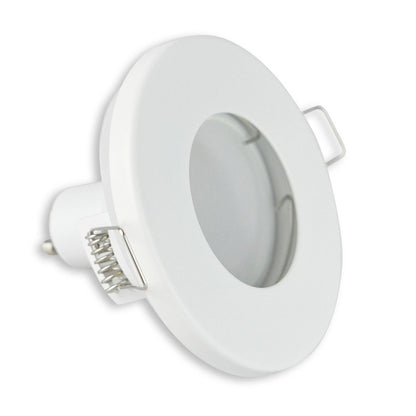 Einbaurahmen GU10 MR16 IP44 rund Badezimmer Gehäuse Sauna Spot LED Halogen