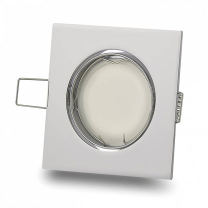 LED Einbaustrahler eckig schwenkbar 3W-6,5W 230V flach Spot Strahler 72-75mm