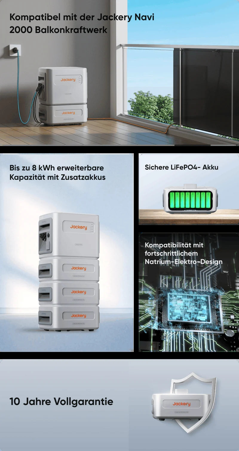 Jackery Navi 2000 Zusatzakku 2048Wh