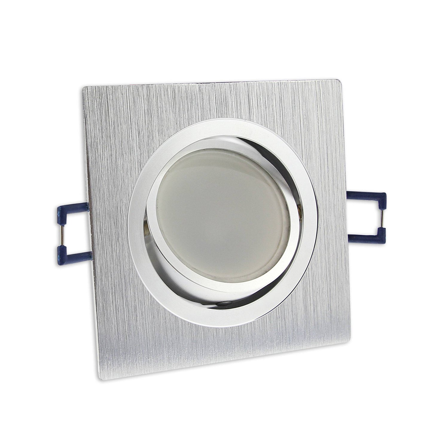 Einbaurahmen eckig rund GU10 MR16 schwenkbar Gehäuse 68mm Einbaustrahler Spot
