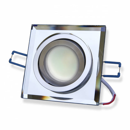 LED Einbaustrahler Glas schwenkbar flach 3-6,5W 230 Volt Einbauspot Lampe
