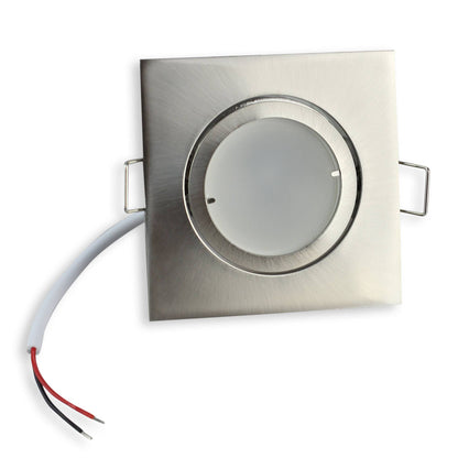 Einbaurahmen rund eckig GU10 R16 schwenkbar Rahmen Ø70mm Einbaustrahler Spot LED