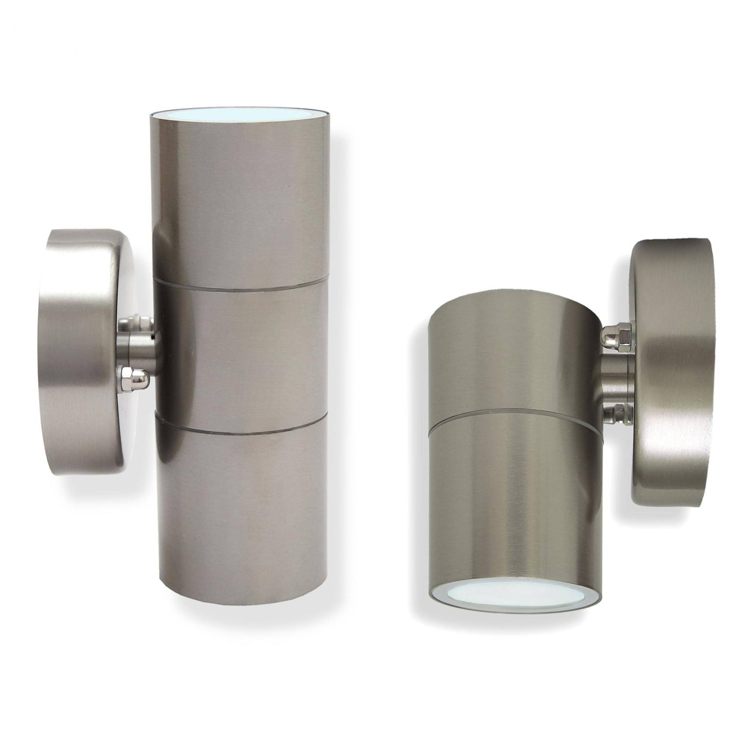 LED Außen-Wandleuchte Edelstahl IP44 Wand-Spot Strahler GU10 Garten-Leuchte Up