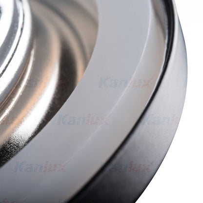 LED Einbaustrahler rund schwarz IP44 GU10 Außen Bad 60-65mm Bohrloch