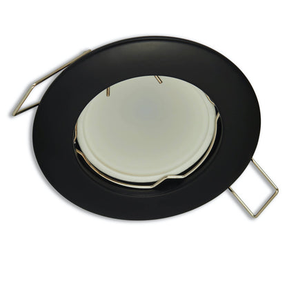 Einbaurahmen rund GU10 GU5,3 Ø65mm Bohrloch Gehäuse Einbaustrahler Spot