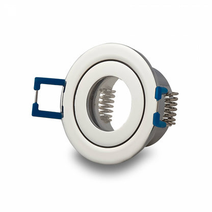 Einbaurahmen GU11 MR11 IP44 rund Bad Gehäuse 40mm Sauna Einbau-Spot Außen