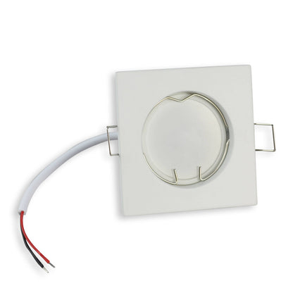 LED Einbaustrahler GU10 230 Volt 1-9 Watt rund eckig Einbauspot 60mm