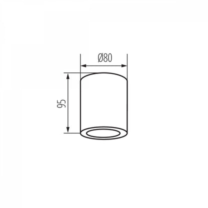 LED Aufbaustrahler Bad IP44 Leuchte Deckenspot Außen Strahler Spot GU10 230V