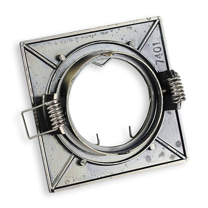 LED Einbaustrahler MR16 12V 5-7 Watt eckig Einbauspot 75mm Bohrloch
