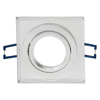 LED Einbaustrahler Glas 1-9W Deckenleuchte Leuchte 75-80mm flach Spot GU10 230V