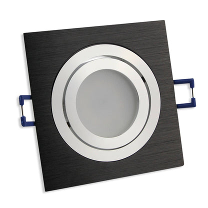 Einbaurahmen GU10 MR16 schwenkbar silber schwarz Rahmen Einbauleuchte Spot LED