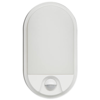 LED Wandleuchte mit Bewegungsmelder oval Außen-Leuchte IP54 Wandlampe Wand-Spot