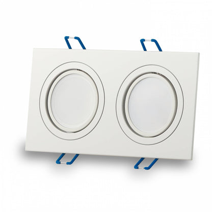 LED Einbaustrahler flach eckig 5-7W MR16 Einbau-Spot Deckenleuchte 12V 75mm