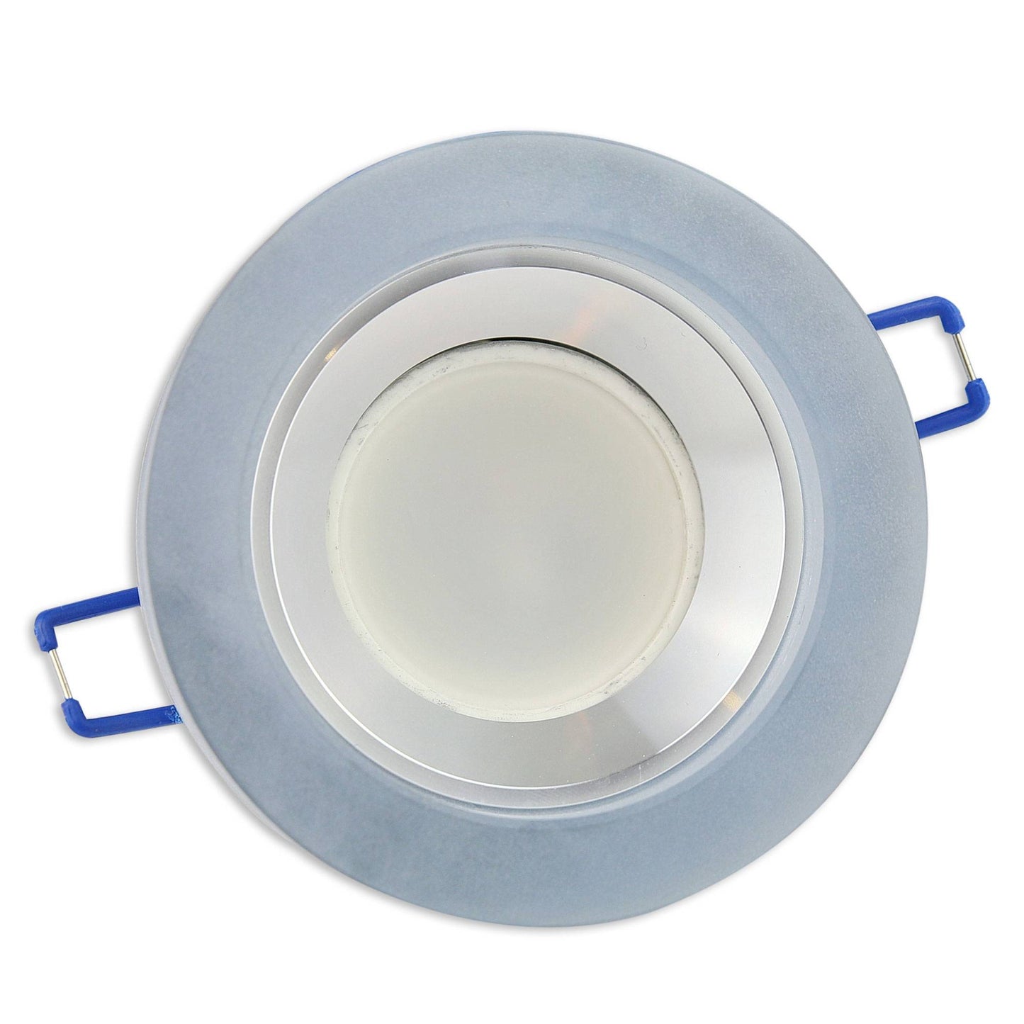 LED Einbaustrahler Glas matt flach 3W 5W 6,5W Einbauspot 70mm Leuchte