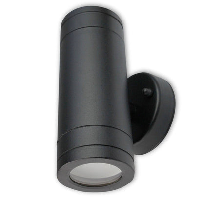 LED Wandleuchte Außen-Leuchte 1-9W IP44 2xGU10 Wandlampe Garten-Lampe 160mm up