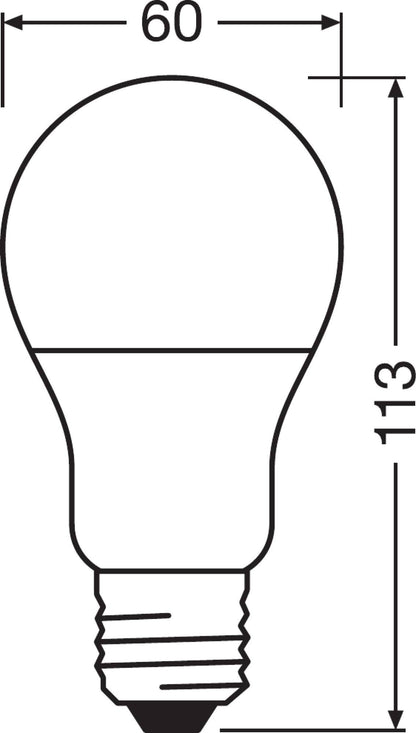 3er-Pack Osram LED Glühbirne Base A60 E27 Glühlampen Birnen warmweiß neutralweiß