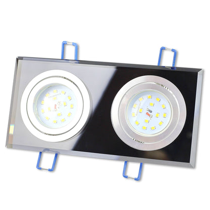 LED Einbaustrahler 5-7W Glas 2-fach Spot MR16 Einbauleuchte Deckenleuchte