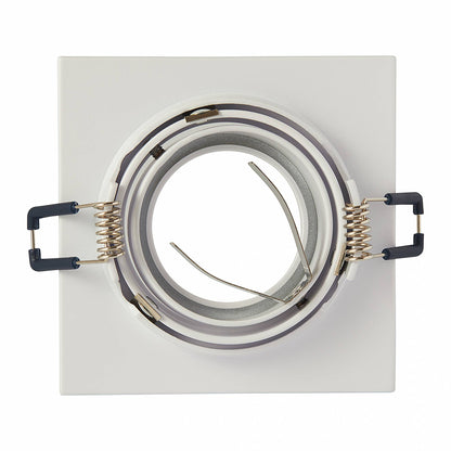 LED Einbaustrahler eckig schwenkbar 230V GU10 1-9W Spot Leuchte 75-85mm