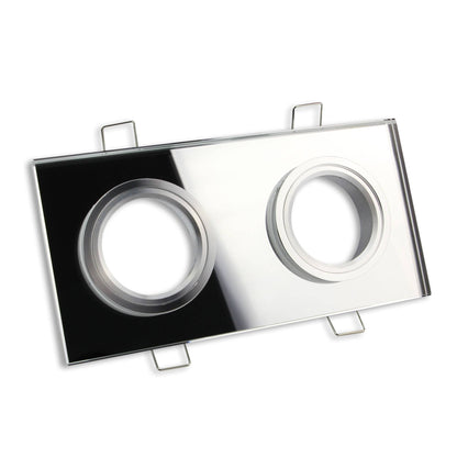 LED Einbaustrahler 2-flammig 5-7W Glas 230 Volt Spot Einbauleuchte