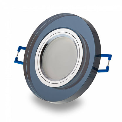 Einbaurahmen GU10 MR16 Glas Rahmen Einbaustrahler 75mm Einbau-Spot LED Halogen