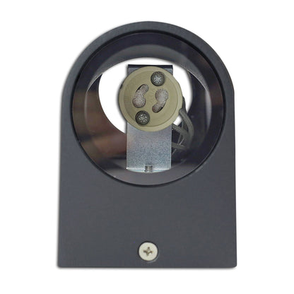 Wandleuchte Außen-Leuchte abgerundet Außenlampe IP44 Aluminium 2x GU10