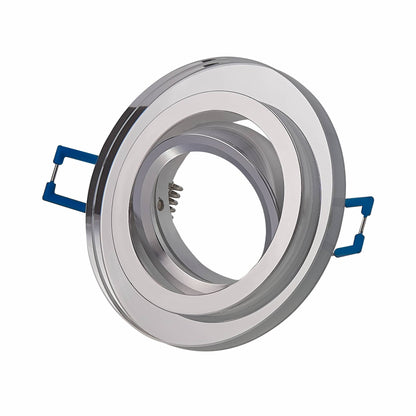 LED Einbaustrahler Glas 1-9W Deckenleuchte Leuchte 75-80mm flach Spot GU10 230V