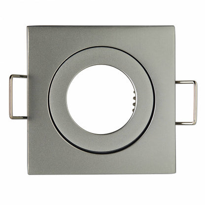 Einbaurahmen GU11 MR11 IP44 eckig flach Badezimmer Rahmen 40mm Einbauleuchte