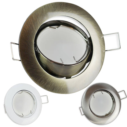 LED Einbaustrahler rund schwenkbar flach 3W 5W 6,5W Aluminium Einbau-Spot