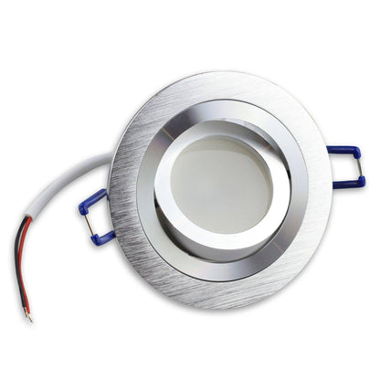 LED Einbaustrahler GU10 1-9 Watt rund eckig 230 Volt Spot Deckenstrahler 80mm