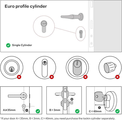 Trano Smartes Türschloss-Set mit Keypad Pro – Sicherheit, Komfort und moderne Technologie für Ihr Zuhause oder Gewerbe