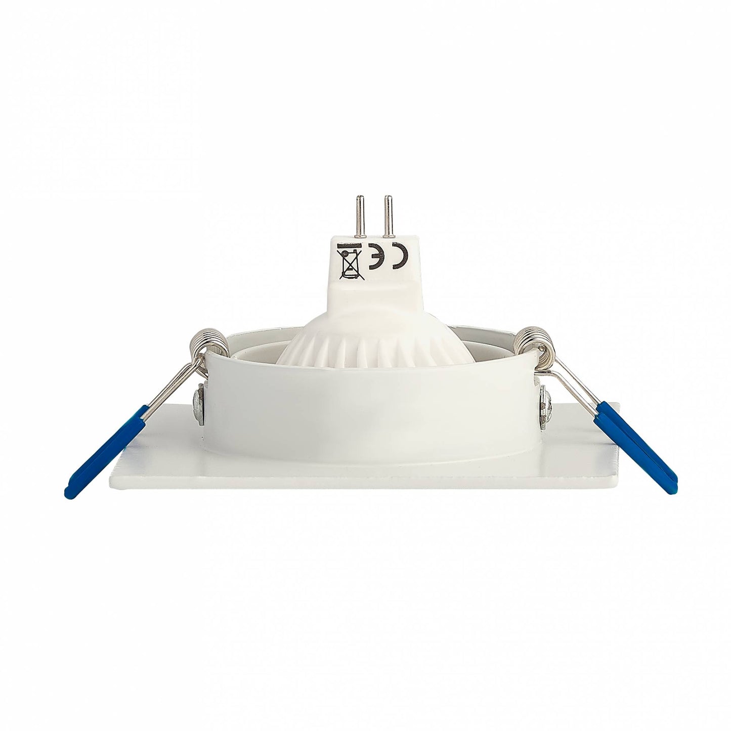 LED Einbaustrahler MR16 12 Volt 5-7W weiß eckig Spot 75mm Bohrloch Einbauleuchte