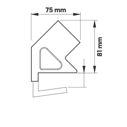 Möbel-Steckdose 3-fach  USB A und C Büro Mehrfachsteckdose Steckdosenleiste 1,8m