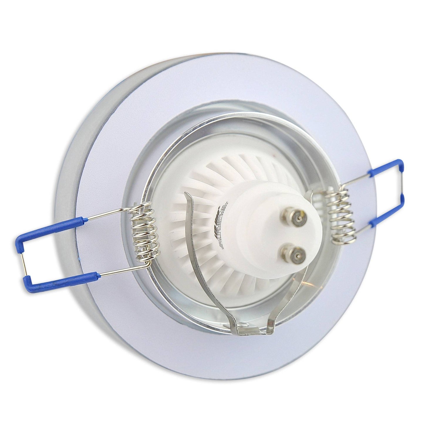 LED Einbaustrahler Glas matt flach 3W 5W 6,5W Einbauspot 70mm Leuchte