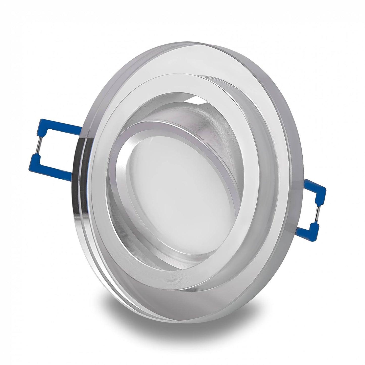 LED Einbaustrahler Glas 3-6,5W dimmbar Deckenleuchte Einbauleuchte 75-80mm flach