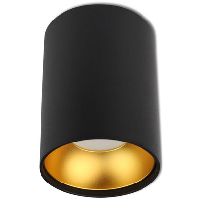 LED Aufbauleuchte 1-9 Watt GU10 230V Aluminium weiß schwarz gold rund