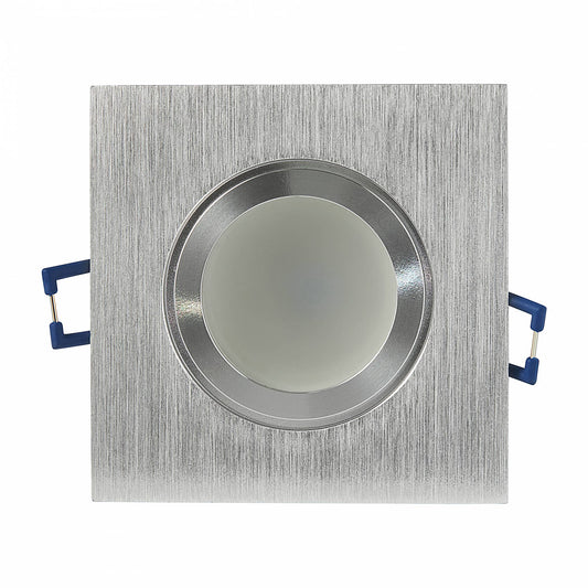 LED Einbaustrahler IP44 3-6,5W eckig dimmbar Spot Bad Außen 60-70mm