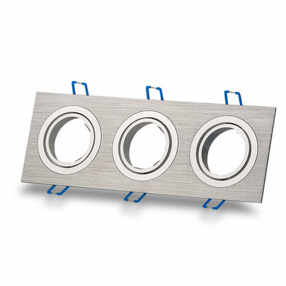 LED Einbaustrahler 1-9W 1 2 3 flammig schwenkbar eckig flach GU10 230V