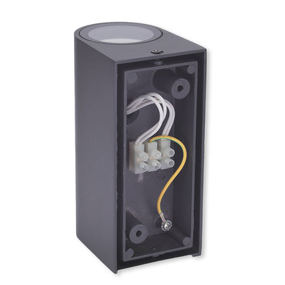 LED Wandleuchte Außen-Leuchte 1-9W IP44 2xGU10 Wandlampe Garten-Lampe up down